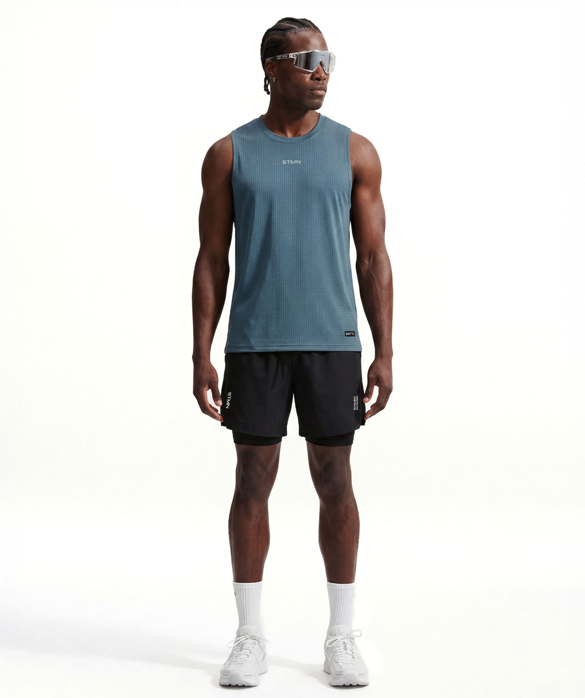 PRE-ORDER Canotta AERO Deep Blue Uomo - STMN Fitness
