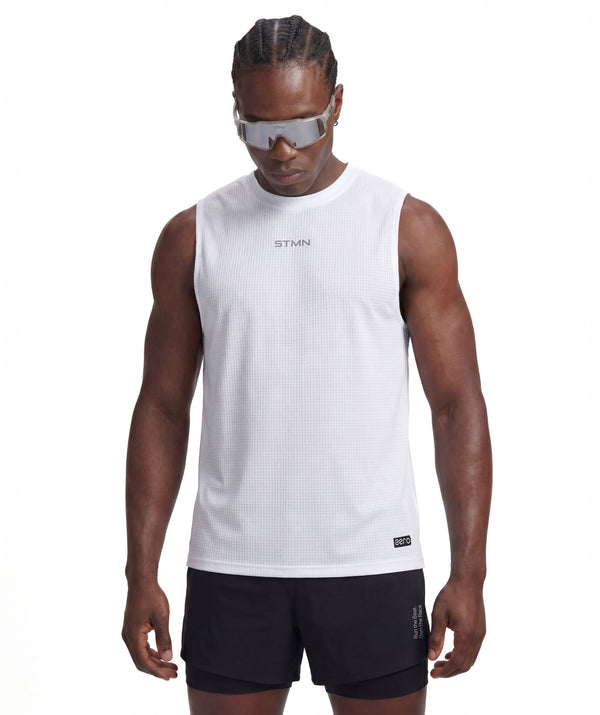 PRE-ORDER Canotta AERO Bianco Uomo - STMN Fitness