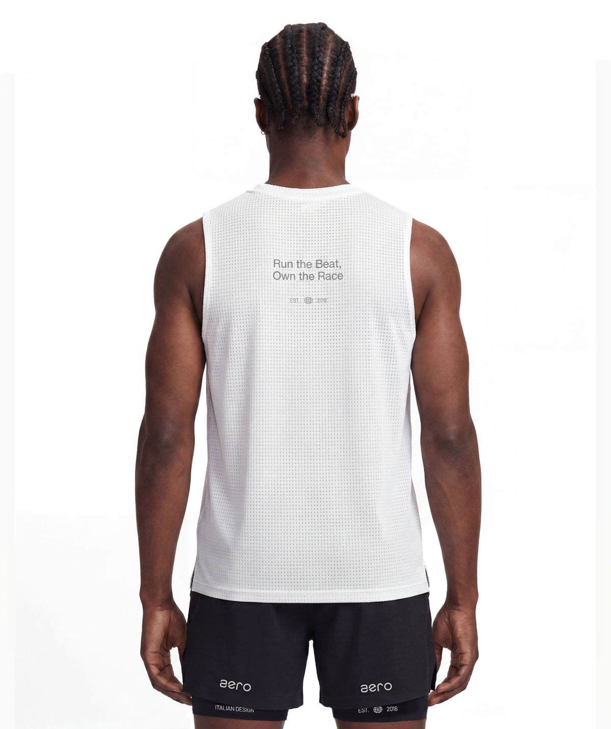 PRE-ORDER Canotta AERO Bianco Uomo - STMN Fitness