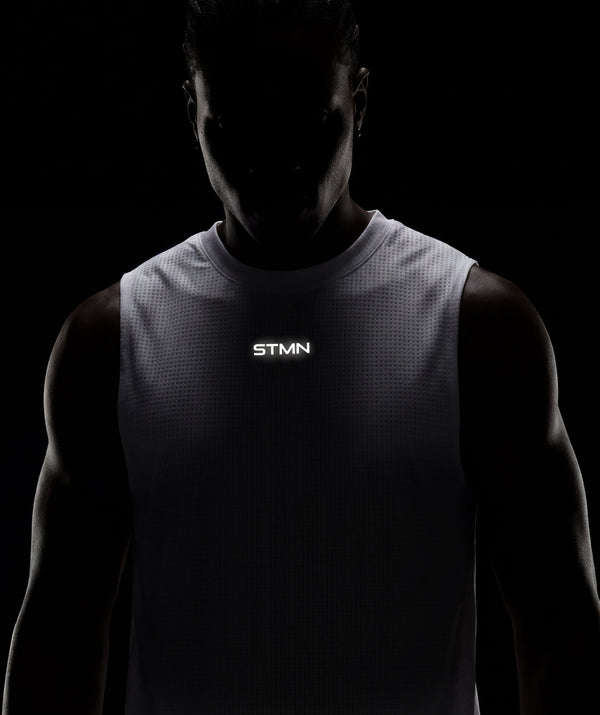PRE-ORDER Canotta AERO Bianco Uomo - STMN Fitness