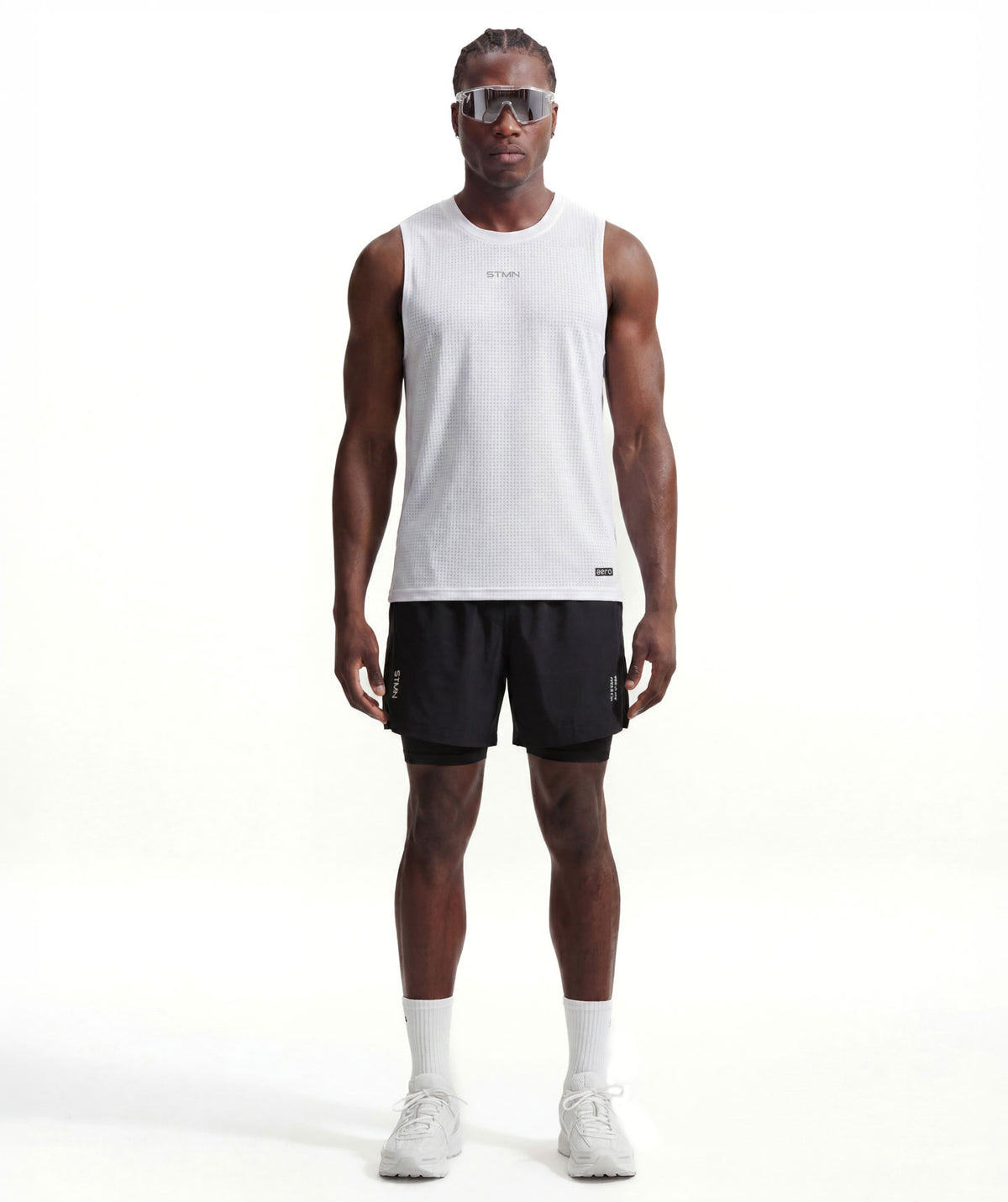 PRE-ORDER Canotta AERO Bianco Uomo - STMN Fitness
