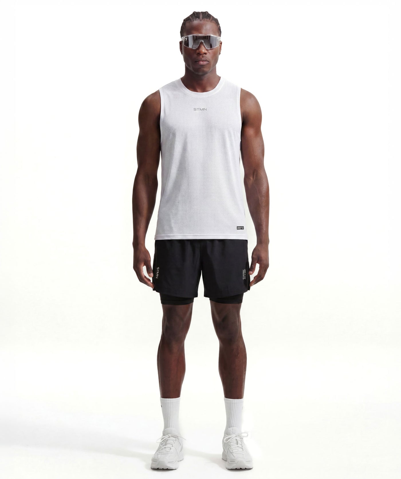 PRE-ORDER Canotta AERO Bianco Uomo - STMN Fitness