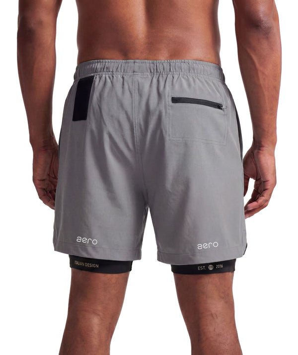 PRE-ORDER Shorts AERO Arctic Grey Uomo - STMN Fitness
