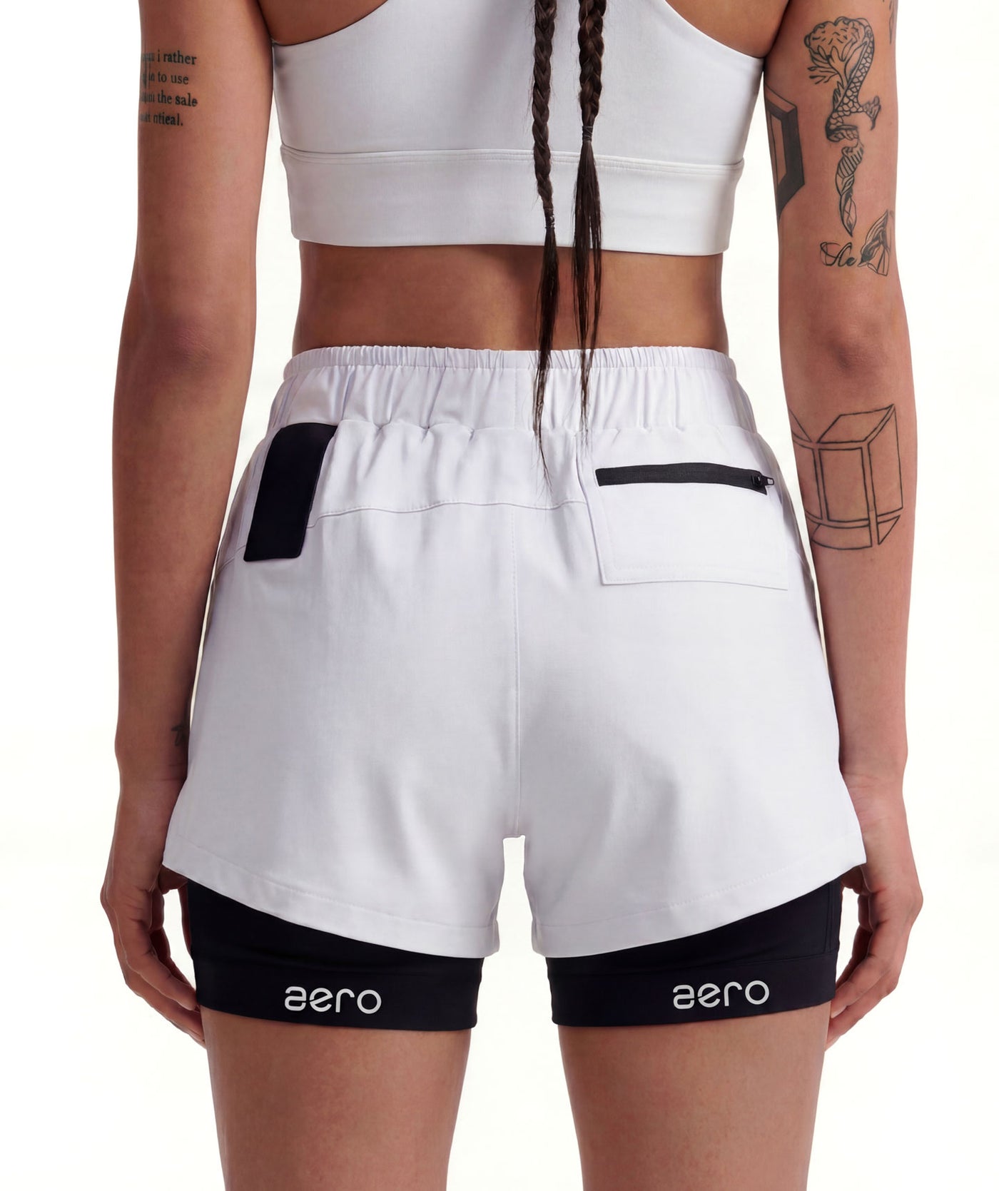 PRE-ORDER Shorts AERO Bianco Donna - STMN Fitness