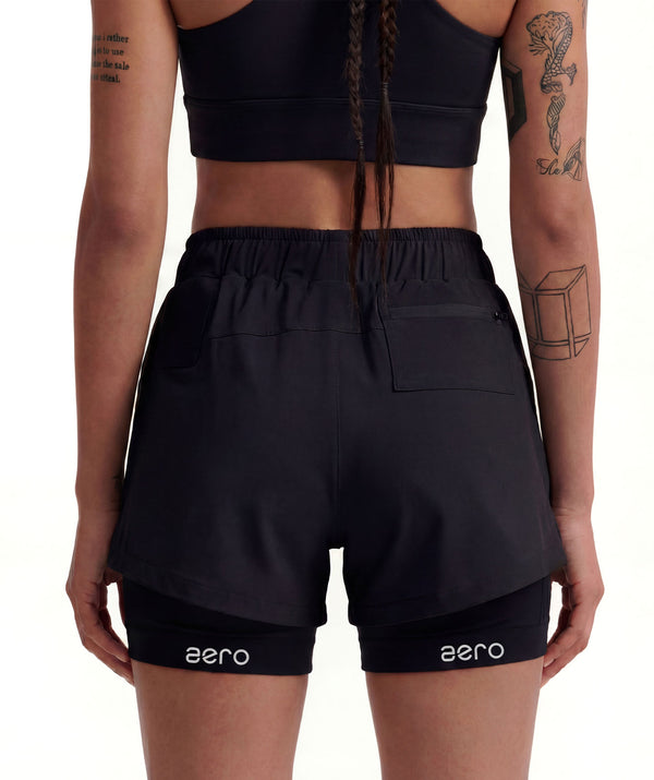 PRE-ORDER Shorts AERO Nero Donna - STMN Fitness