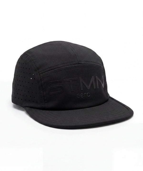 AERO Running Cap 5-Panel Black - STMN Fitness