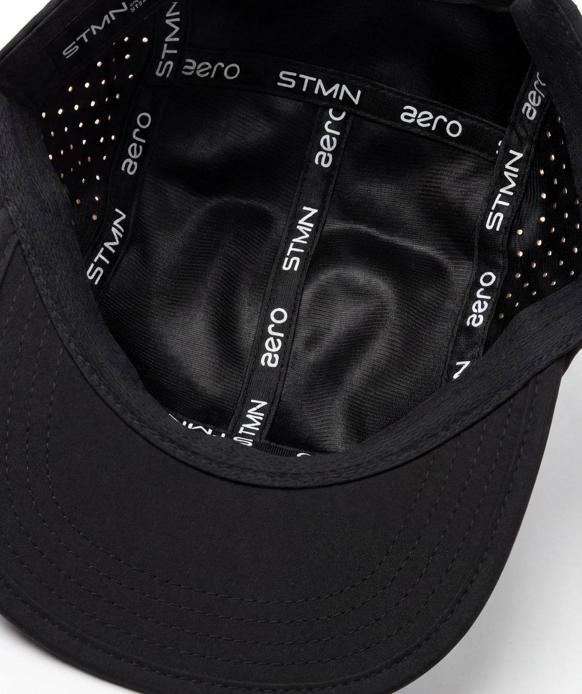 AERO Running Cap 5-Panel Black - STMN Fitness