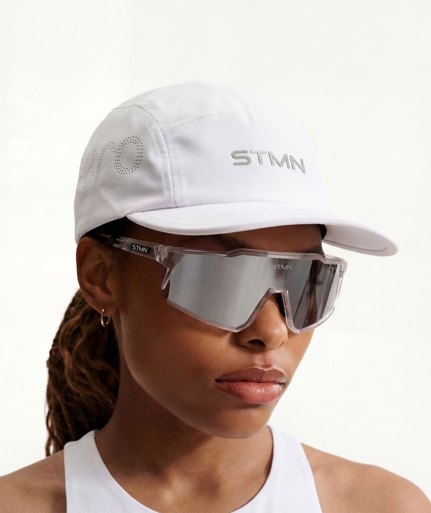 AERO Running Cap 5-Panel White - STMN Fitness