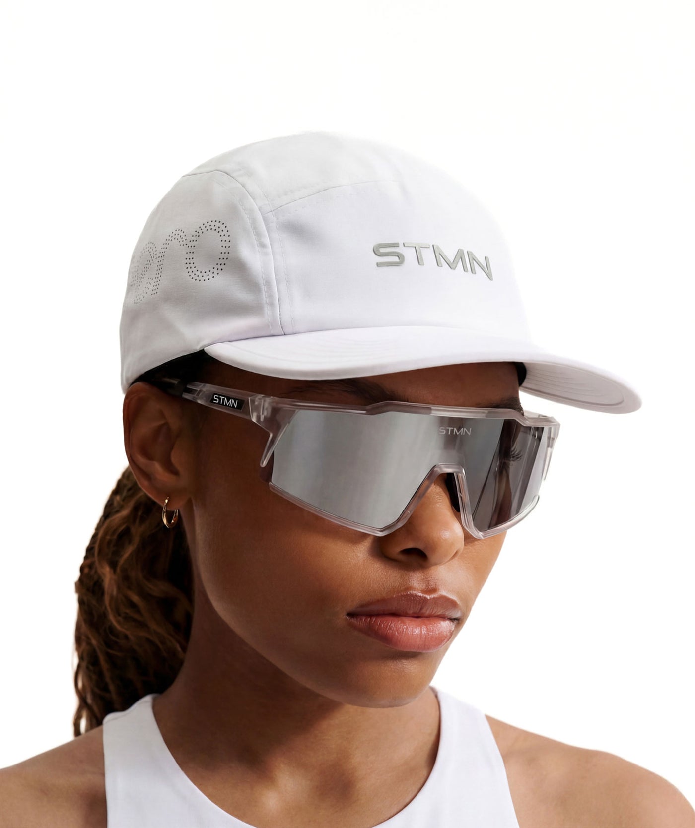 AERO Running Cap 5-Panel White - STMN Fitness