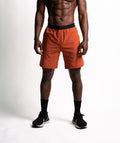 Workout Shorts SOLID Brick - STMN Fitness