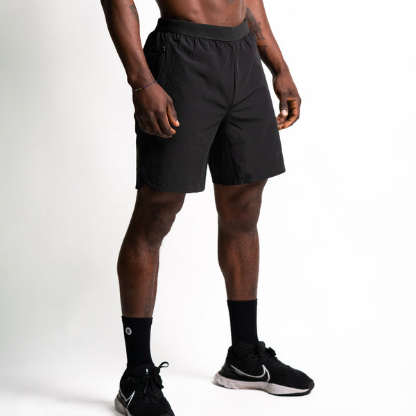 Workout Shorts SOLID Black - STMN Fitness
