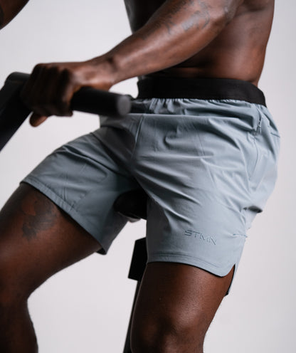 Workout Shorts SOLID Ice Gray
