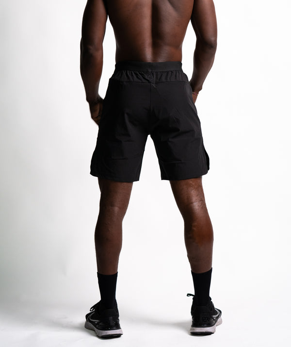 Workout Shorts SOLID Black - STMN Fitness