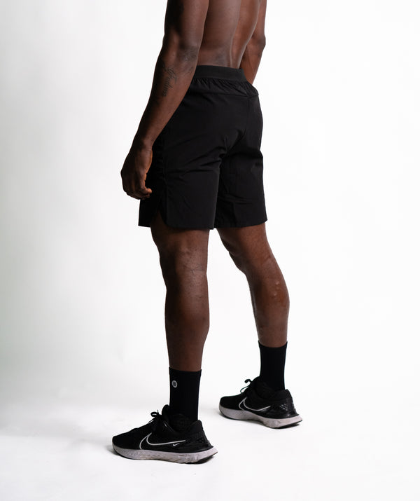 Workout Shorts SOLID Black - STMN Fitness