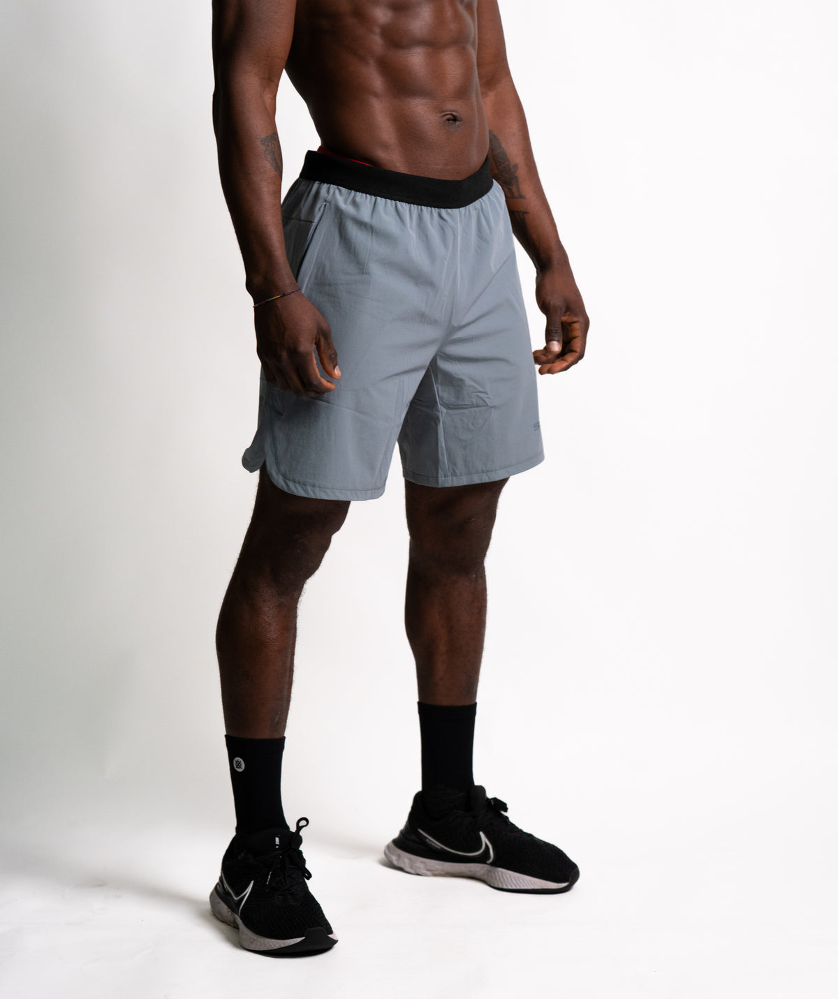 Workout Shorts SOLID Ice Gray - STMN Fitness
