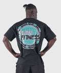 T-shirt Unisex "SPACE" Loose-Fit Black - STMN Fitness