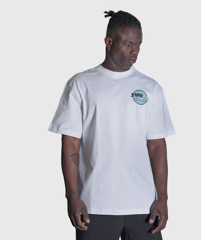 T-shirt Unisex "SPACE" Loose-Fit White - STMN Fitness
