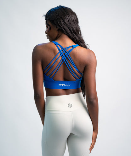 High Training Bra Donna Blu