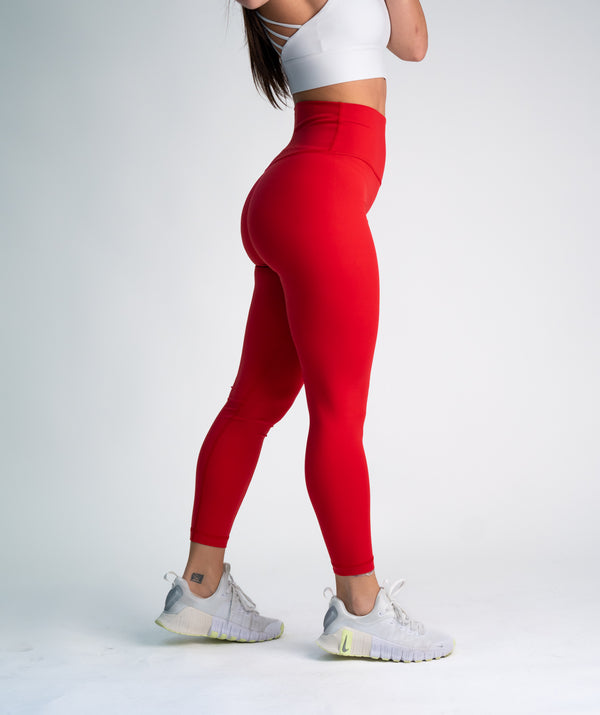 Training Leggings Rosso - STMN Fitness