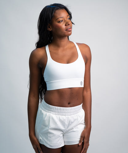 Sujetador de entrenamiento alto <tc>Woman</tc> Blanco