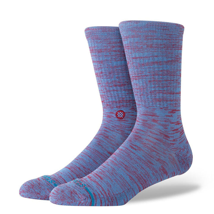 Stance Marled Crew Capri Blue - STMN Fitness