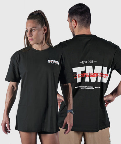T-shirt "DOWNTOWN" Loose-Fit Black Unisex - STMN Fitness