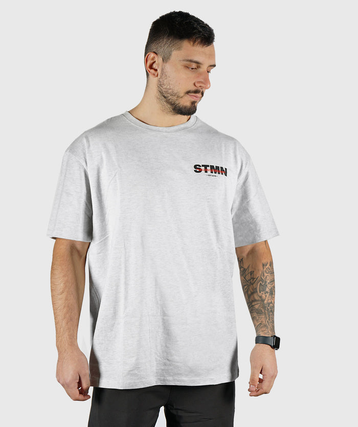 T-shirt STMN Loose-Fit White - STMN Fitness