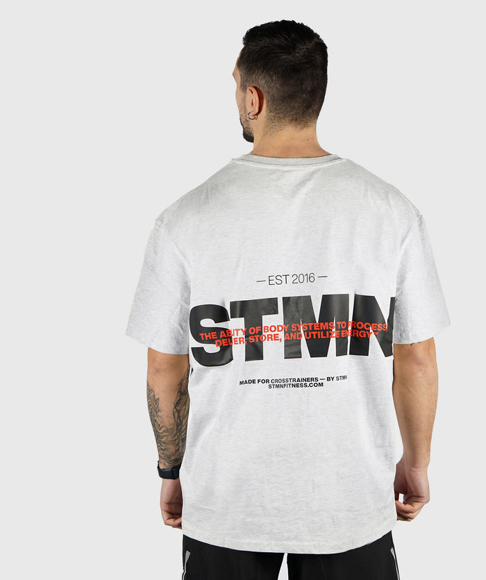 T-shirt STMN Loose-Fit White - STMN Fitness