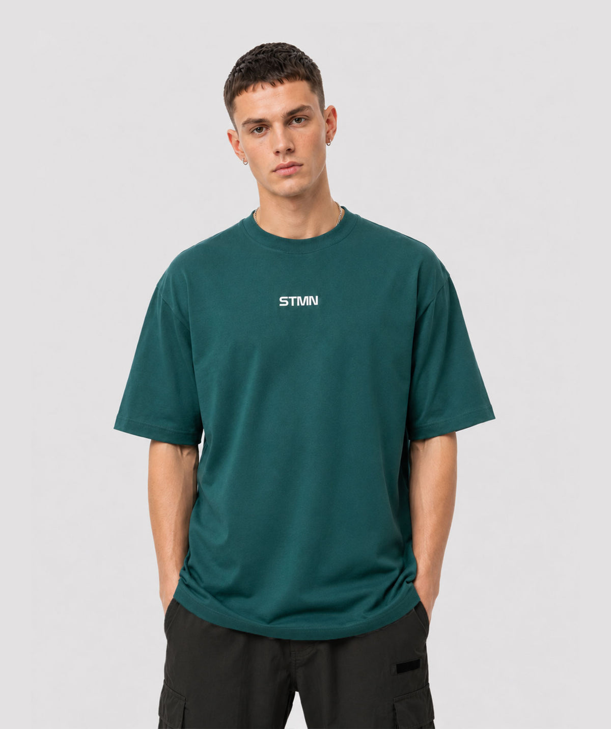 "UFP" Loose-Fit Tee Green Unisex - STMN Fitness