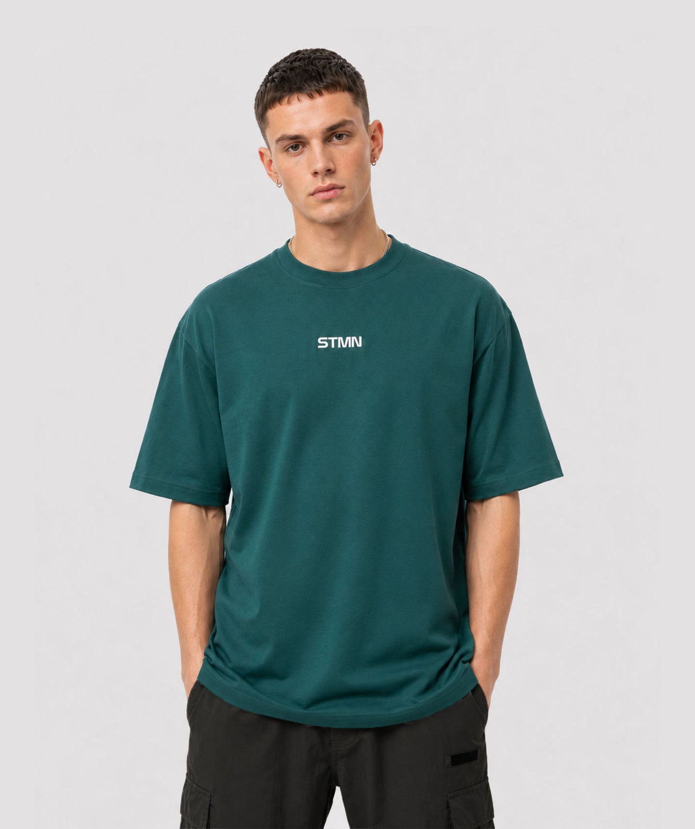 "UFP" Loose-Fit Tee Green Unisex - STMN Fitness