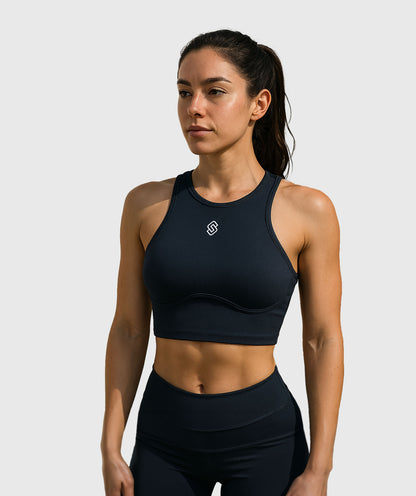 Pro Bra Donna Nero - STMN Fitness