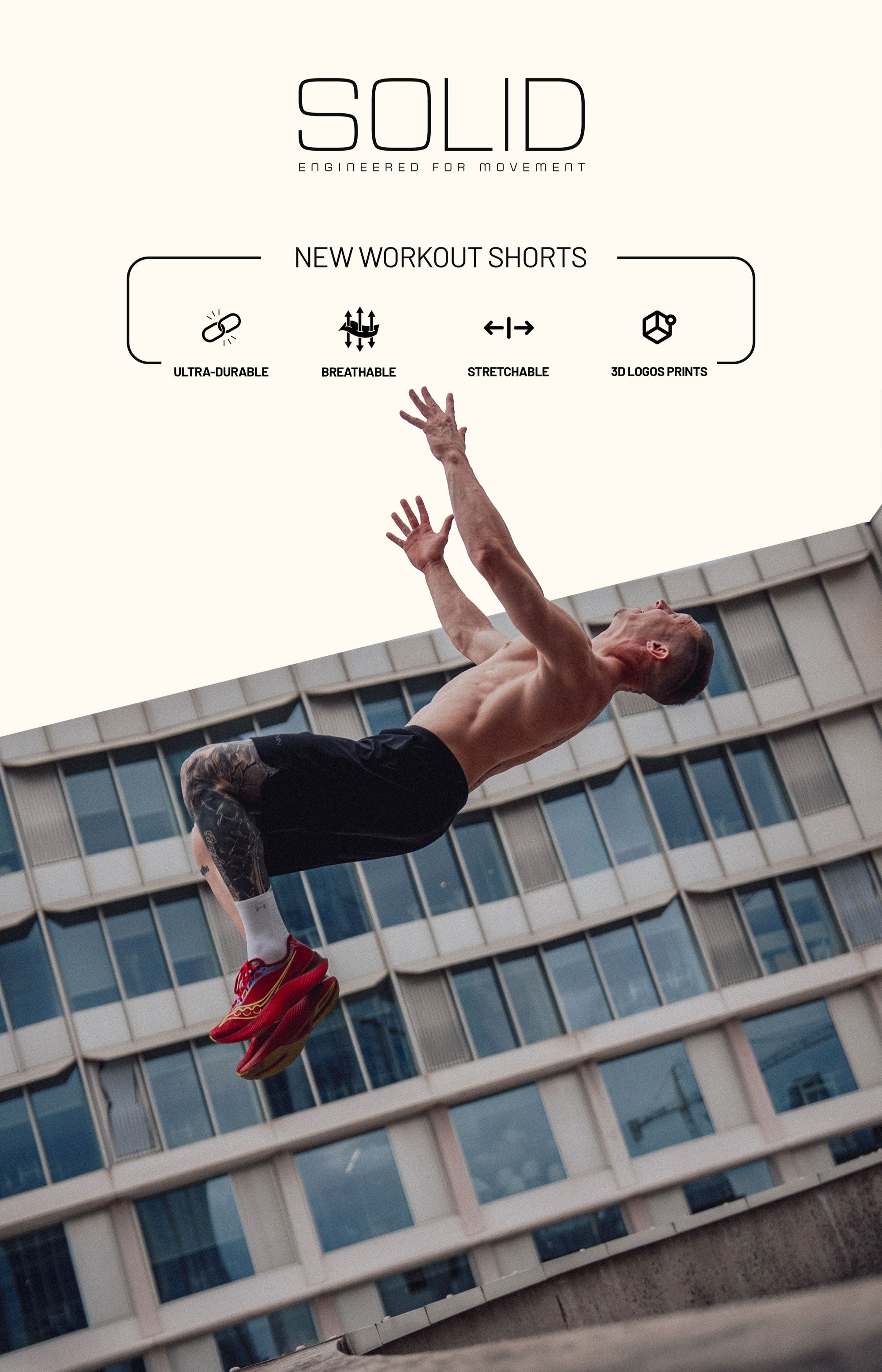 Nuovi tessuti, nuovo design. Progettato per ridefinire i tuoi WorkOut.