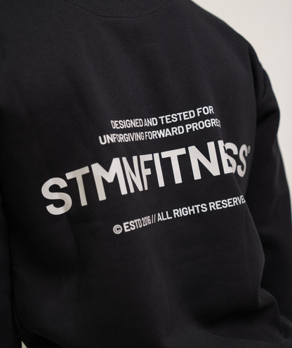 Felpa girocollo ICON Black Unisex - STMN Fitness
