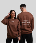 Felpa girocollo ICON Chocolate Unisex - STMN Fitness