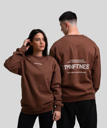 Felpa girocollo ICON Chocolate Unisex - STMN Fitness