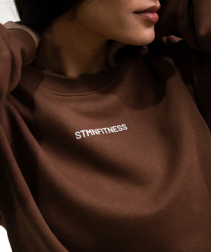Felpa girocollo ICON Chocolate Unisex - STMN Fitness