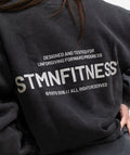 Felpa girocollo ICON Grey Wash Donna - STMN Fitness
