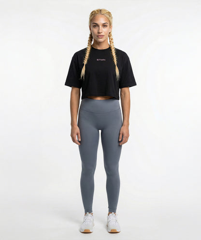 T-Shirt "MIAMI BEACH 2026" Limited Ed. Cropped Black