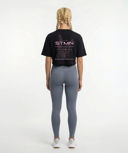 T-Shirt "MIAMI BEACH 2026" Limited Ed. Cropped Black