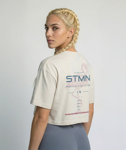 T-Shirt "MIAMI BEACH 2026" Limited Ed. Cropped White