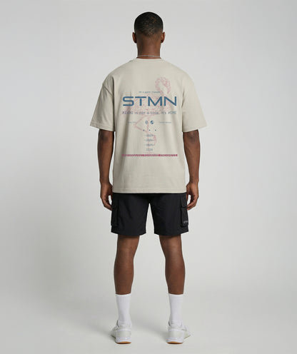 T-Shirt "MIAMI BEACH 2026" Limited Ed. LooseFit Beige