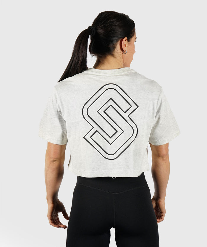 T-shirt STMN Loose-Fit White WMN - STMN Fitness