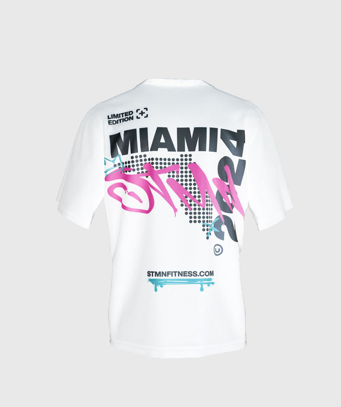 T-shirt "MIAMI 24" Loose-Fit White