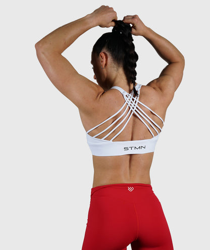 High Training Bra Donna Bianco - STMN Fitness