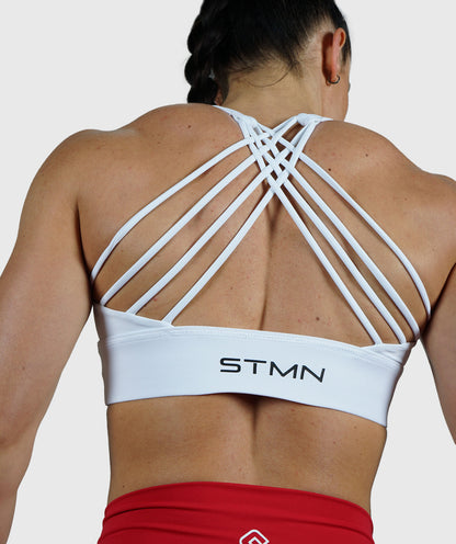 High Training Bra Donna Bianco - STMN Fitness
