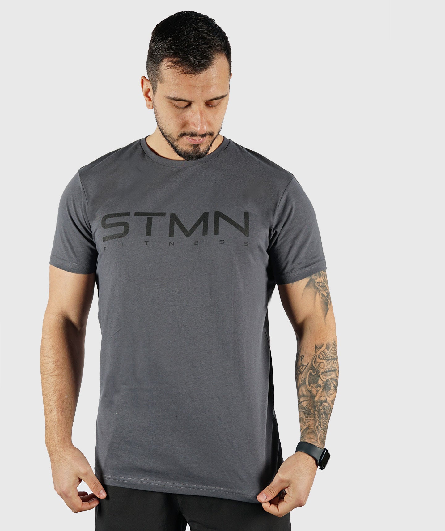 T-shirt Competitor Uomo Grigia - STMN Fitness
