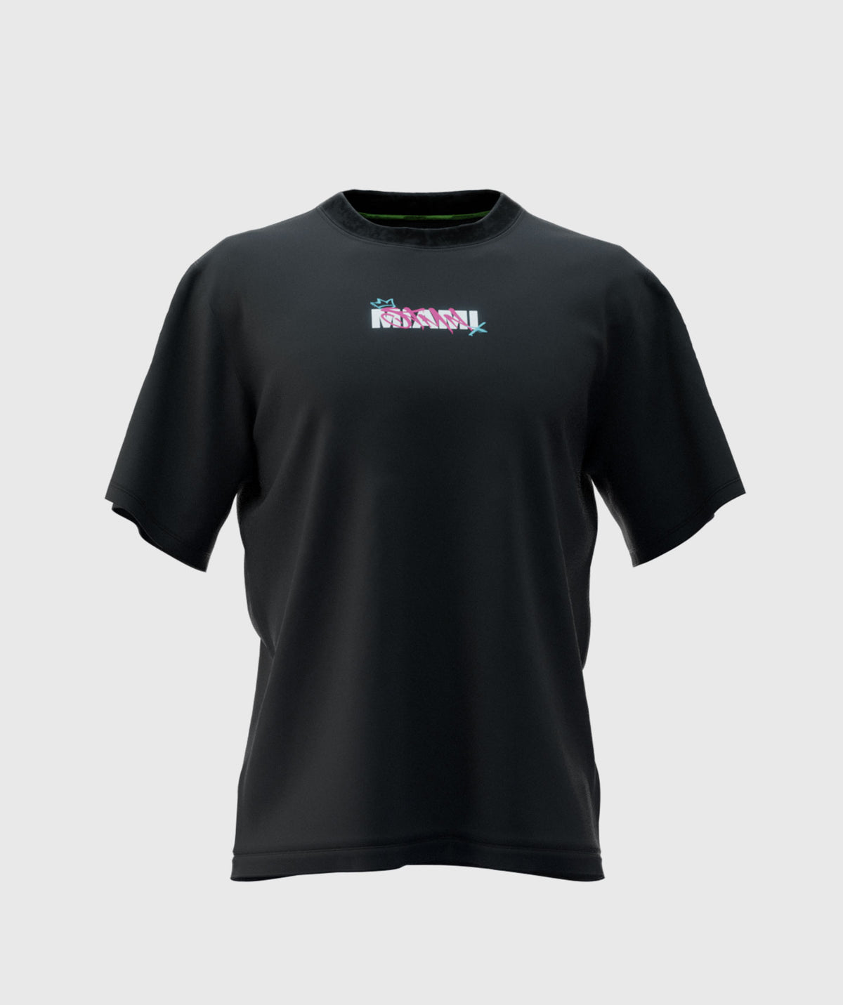 T-shirt "MIAMI 24" Loose-Fit Black
