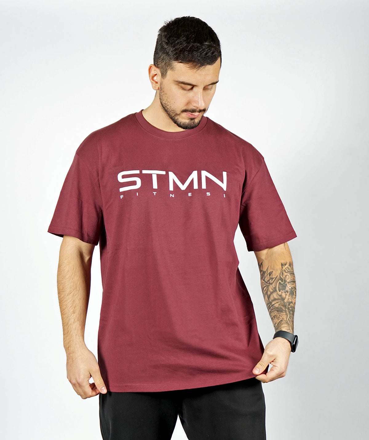 T-shirt STMN Loose-Fit Bordeaux