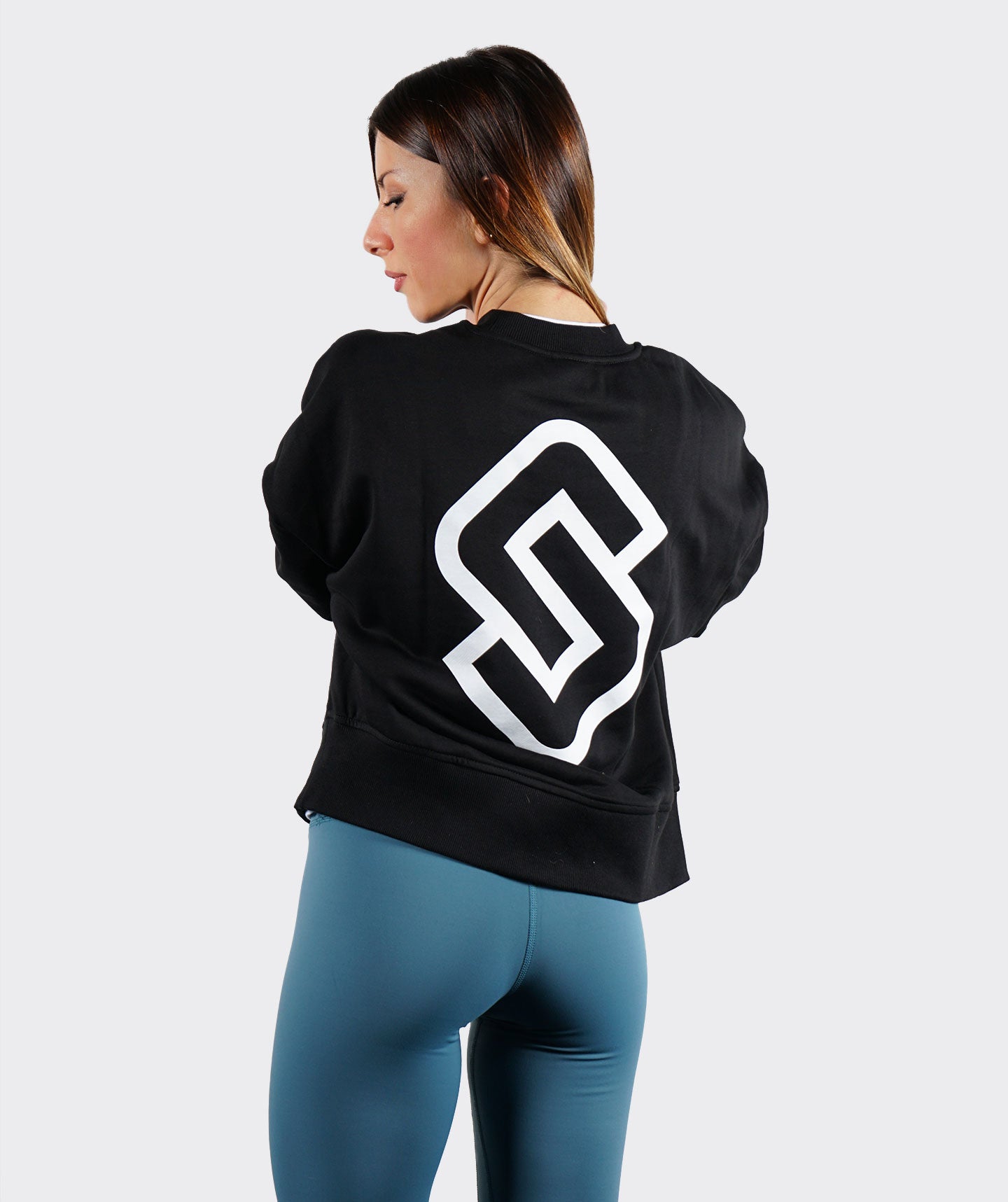 Felpa Crewneck 2023 Nero Donna - STMN Fitness