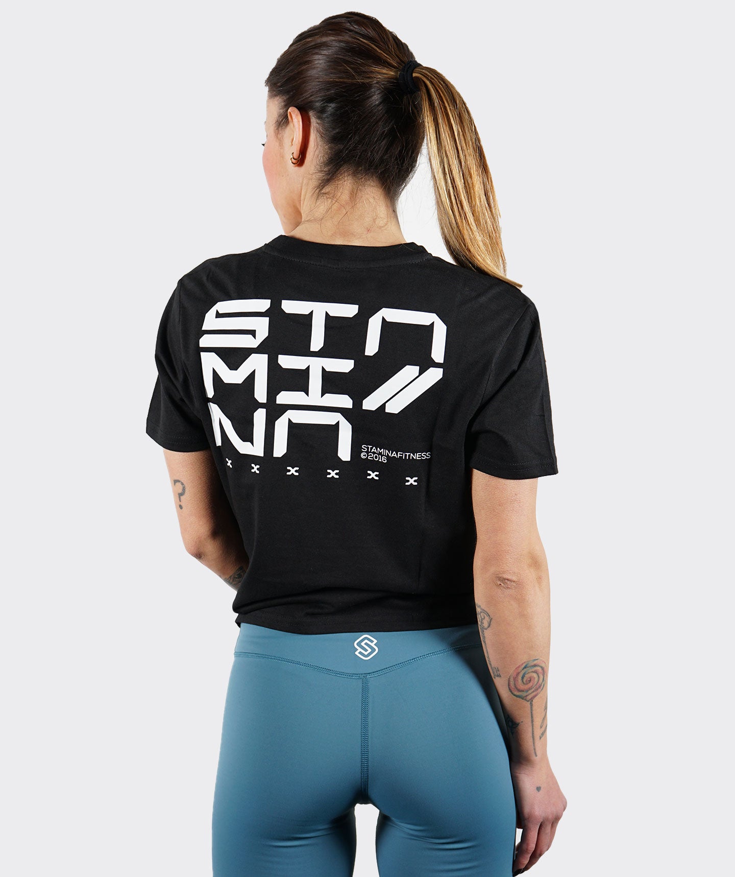 T-Shirt "Future" donna nera - STMN Fitness